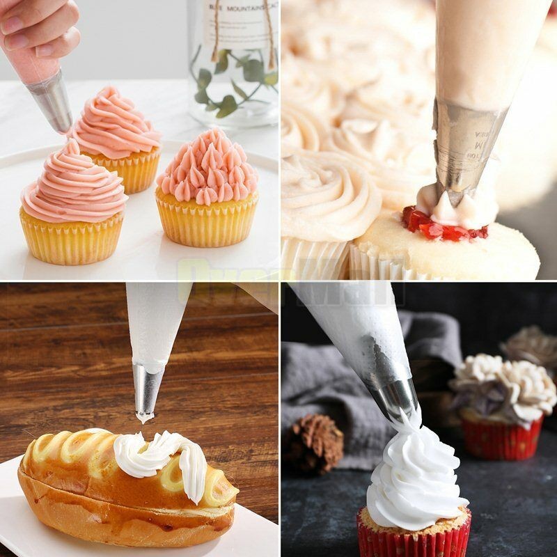 100pc Disposable Pastry Piping Bag Icing Decorating Bags for Cake Cupcake Cookie gallery
