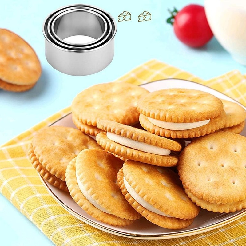 Cookie Cutters - Biscuit Cutters/Stainless Steel Dumpling Cutters/Cake Pastry... gallery