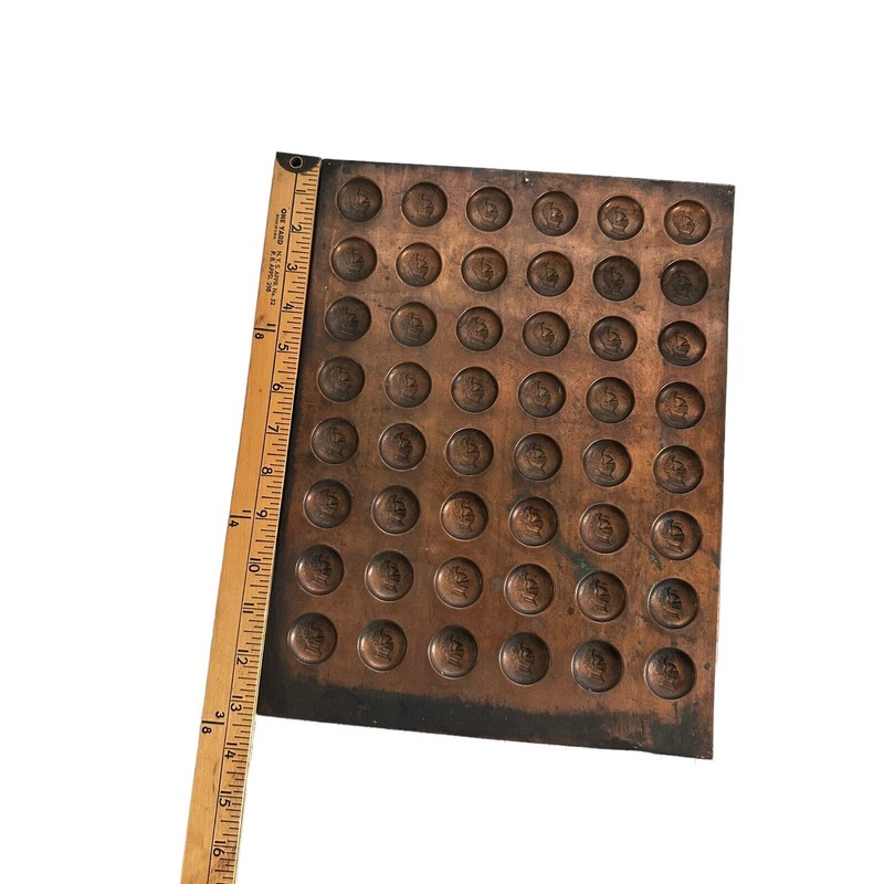 Vintage Military Coin Chocolate Mold Metal Embossed Design Knight Helmet Theme gallery