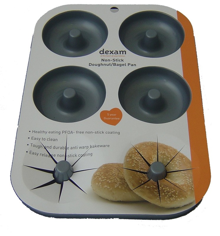 17851045 Non-Stick 6 Cup Doughnut/Bagel Pan, Gray gallery