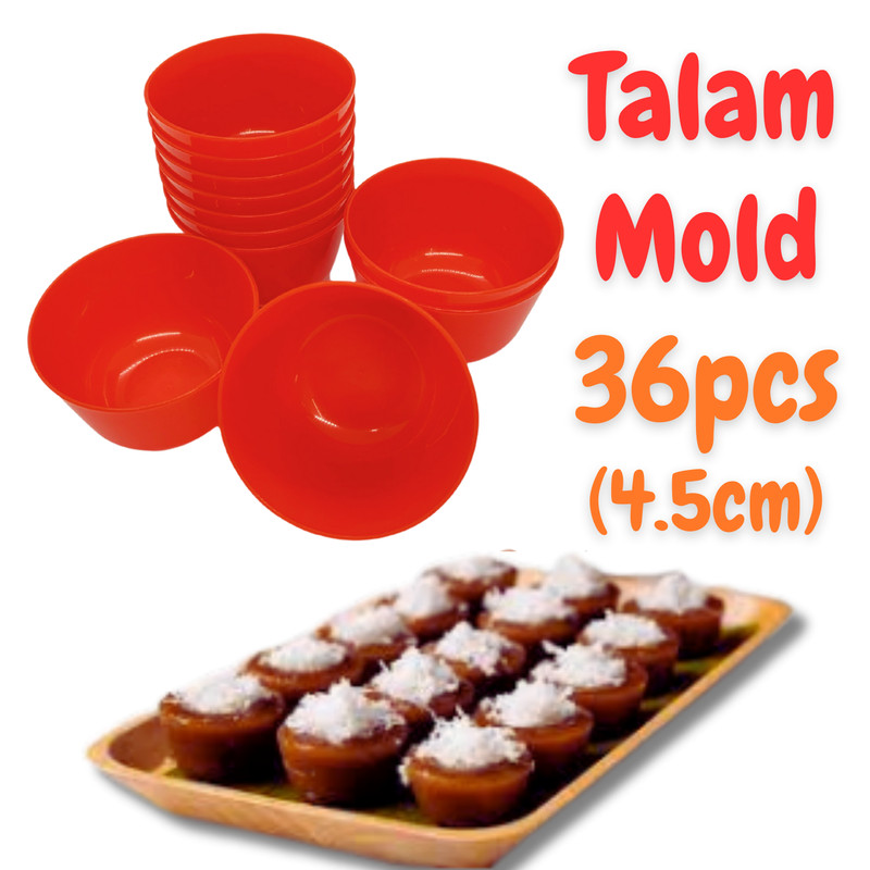 36pcs Talam Pichi Puto Kutsinta Lompang Apam Round Steam Plastic Cup Molder NEW