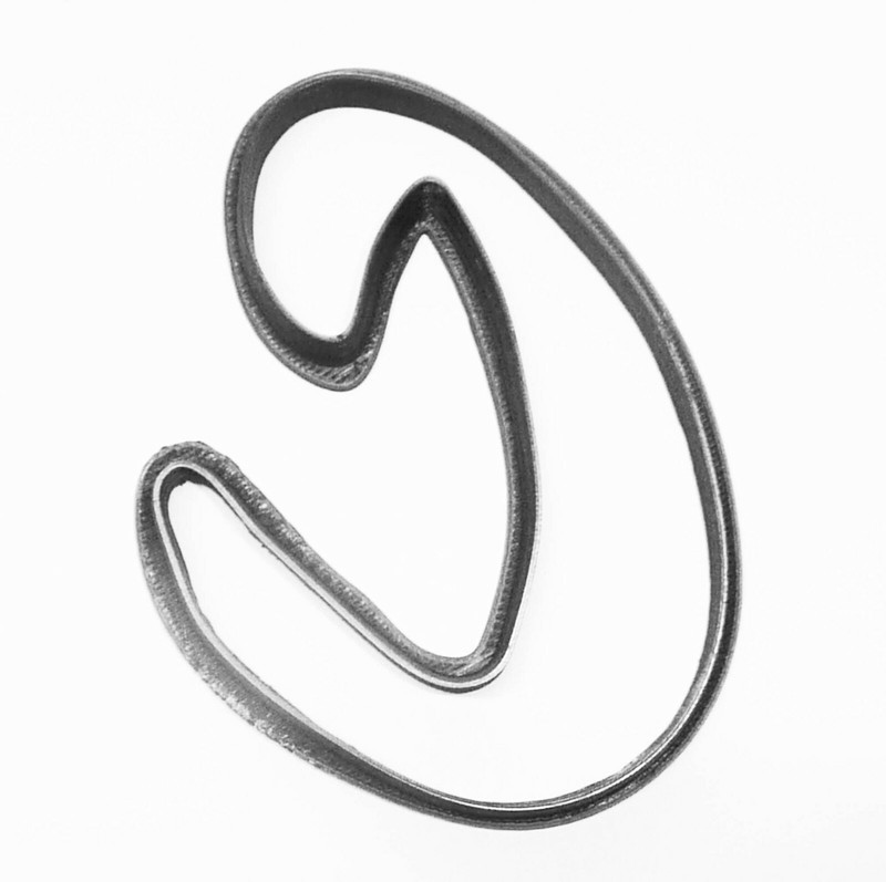 LETTER C UPPERCASE FANCY STYLIZED FONT ALPHABET SPECIAL COOKIE CUTTER USA PR3330
