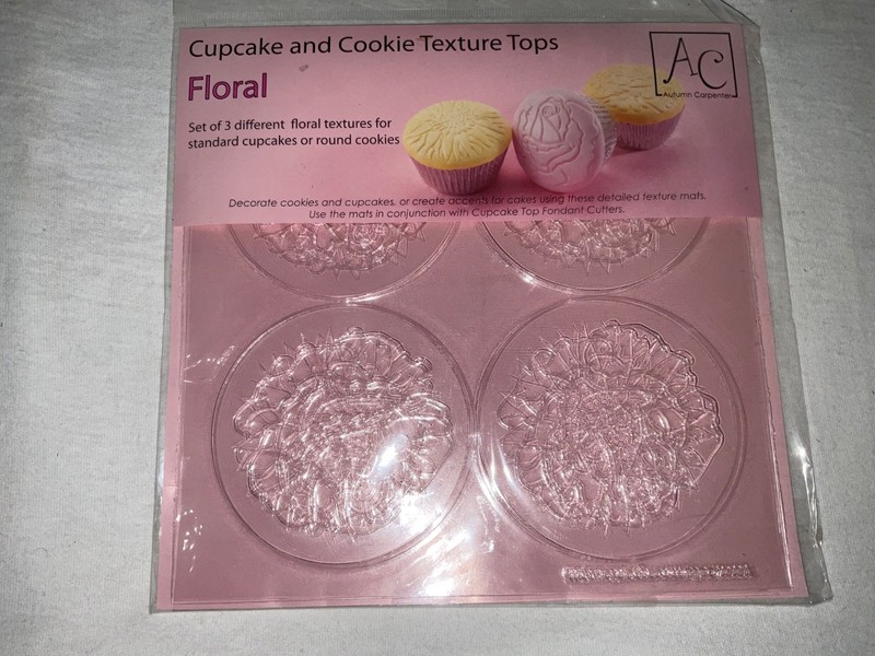 Lot 4 Autumn Carpenter Cupcake & Cookie Texture Tops Imprint Designs Whimsical gallery