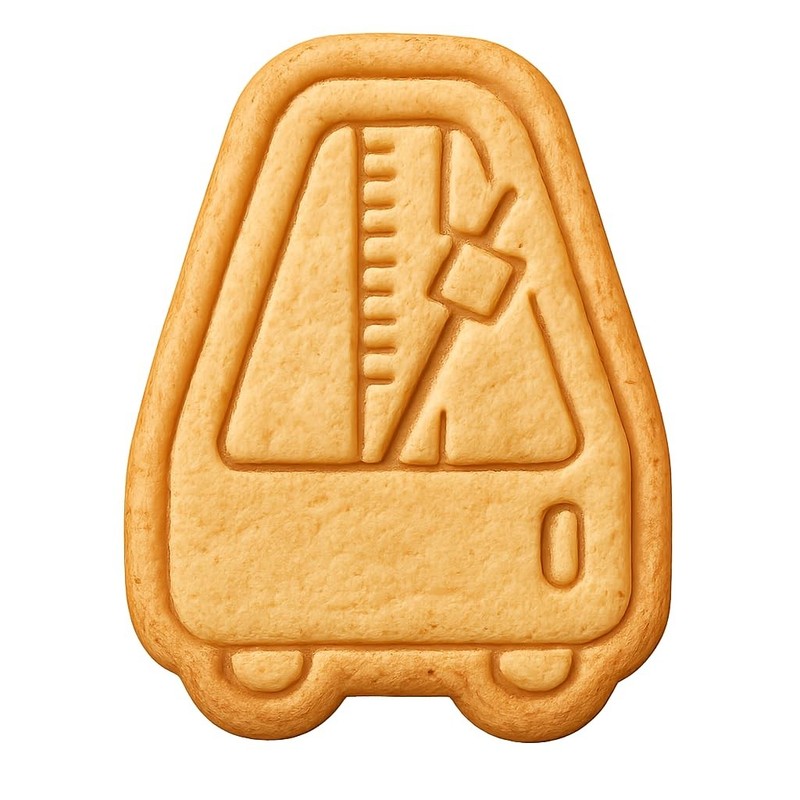 Compact Pocket Metronome Cookie Cutter & Stamp, Fondant & Clay Cutter - 3.1x4"