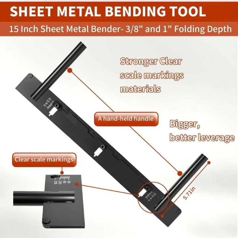Guandaool 15 Inch Folding Toolsheet Metal Bender Folding Tool Duct Bender Hand gallery