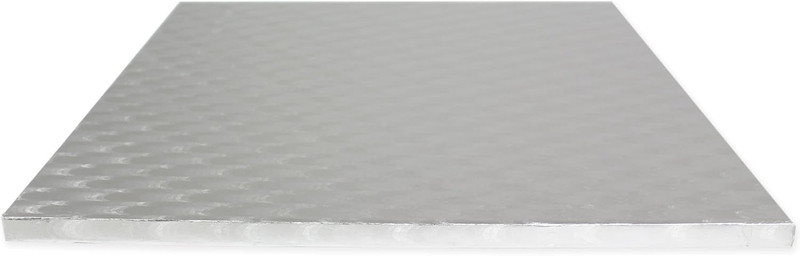 Square Cake Board 0.4 in Thick, 12-Inch, Silver gallery