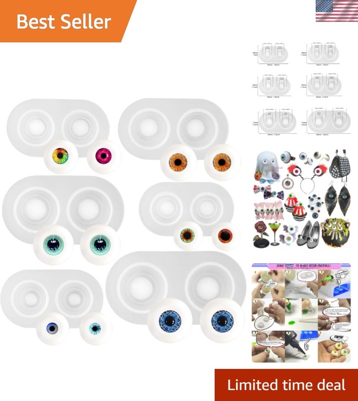 Durable 6-Pack BPA-Free Eyeball Molds for Creative Projects – Easy Release