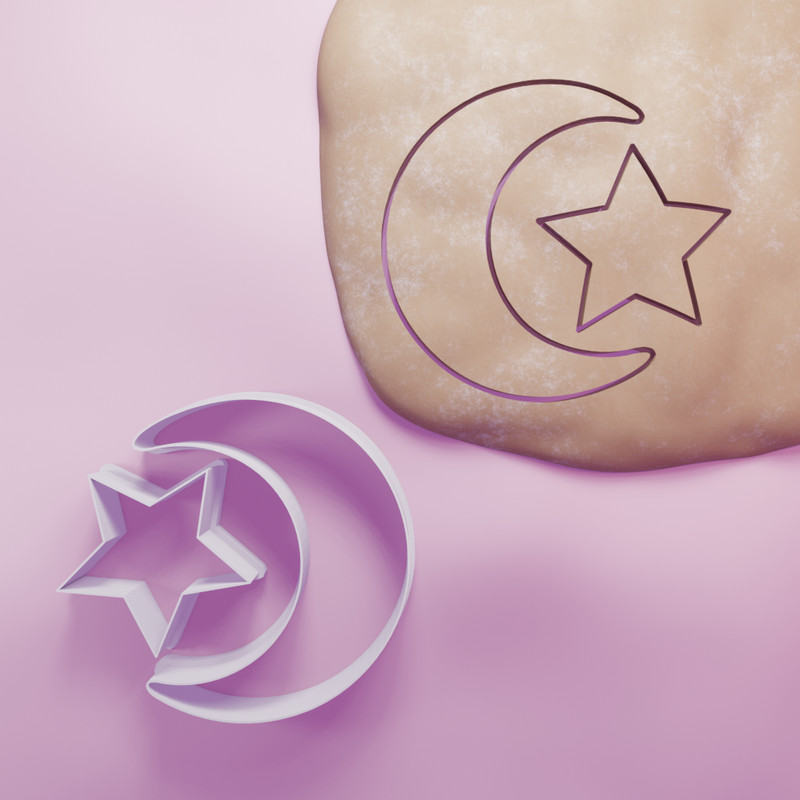 Moon and Star Cookie Cutter