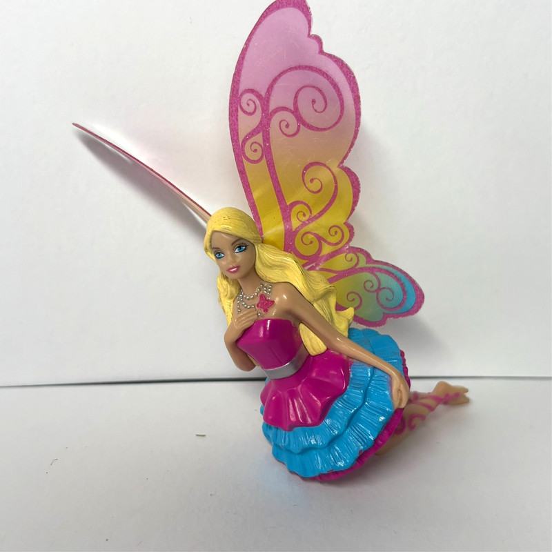 RARE HTF 2010 Barbie Mattel a Fairy Secret Small Figure Cake Topper Decopac