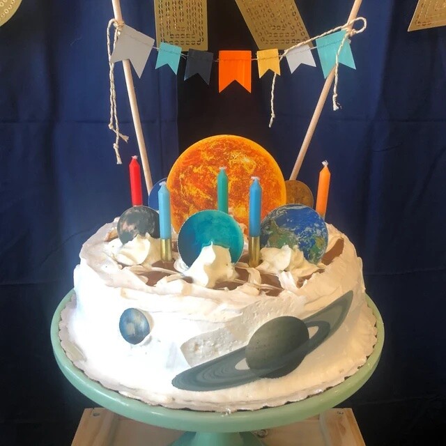 Edible Solar System -Planets -Outer Space edible cake decoration gallery