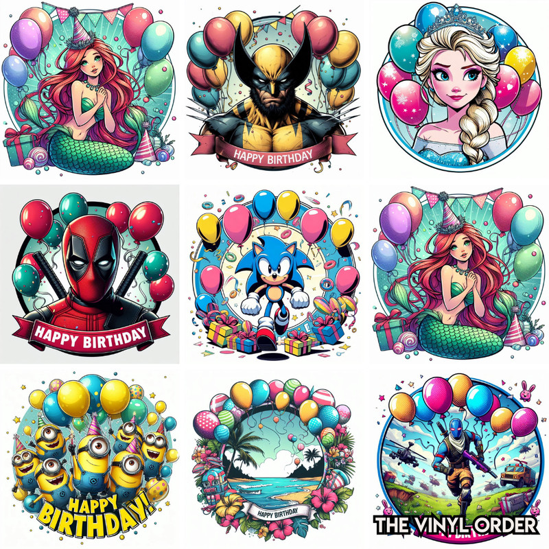 Choose Your Character – Basic Cake Toppers
