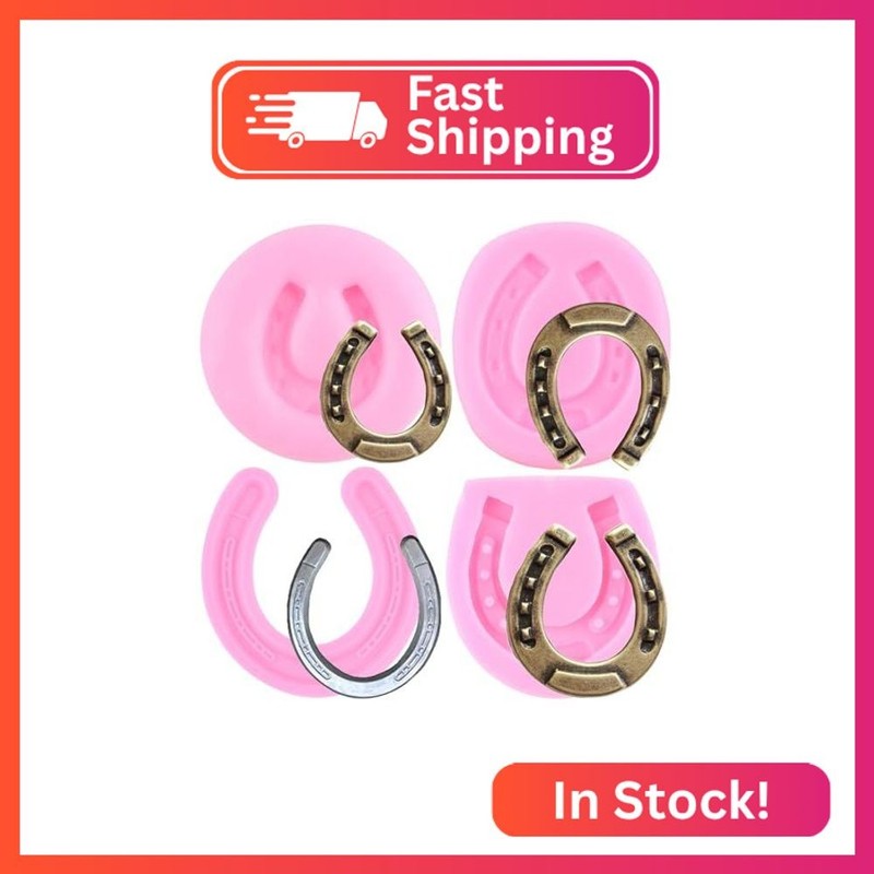 ZiXiang Horse Silicone Molds Horseshoe Hoof Fondant Molds Horseshoe Chocolate Ca