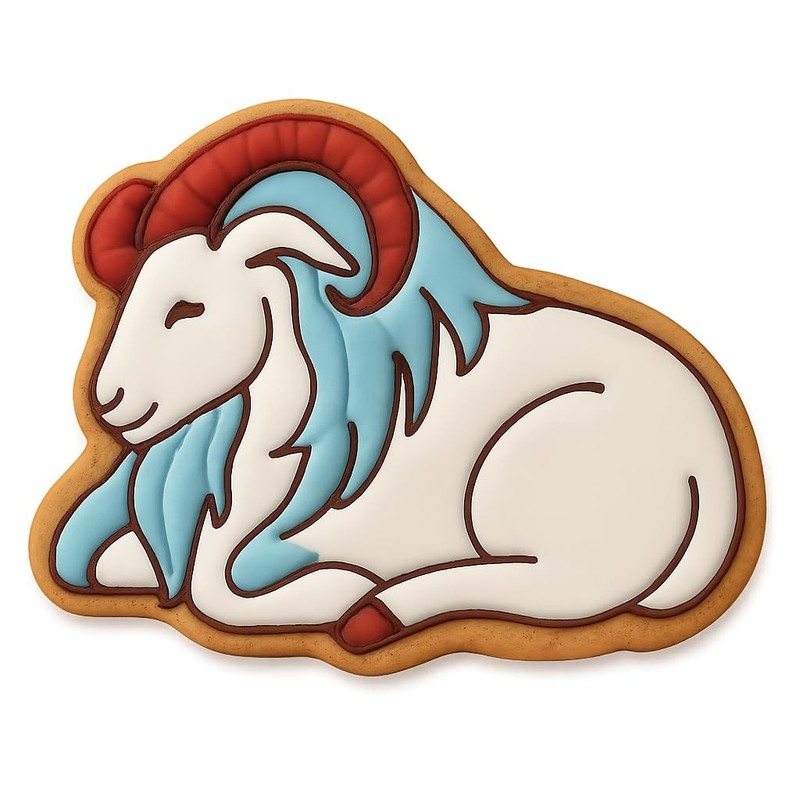 Resting Musk Ox Cookie Cutter & Stamp, Fondant & Clay - 4x3.1 gallery