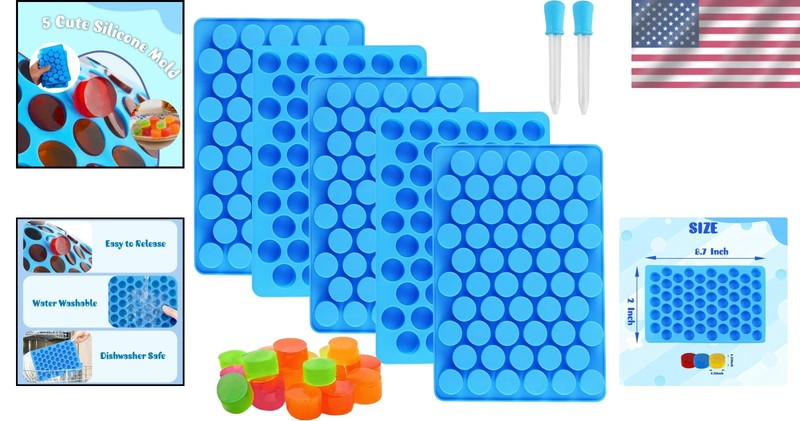 7Pcs Gummy Round Chocolate Silicone Molds gallery