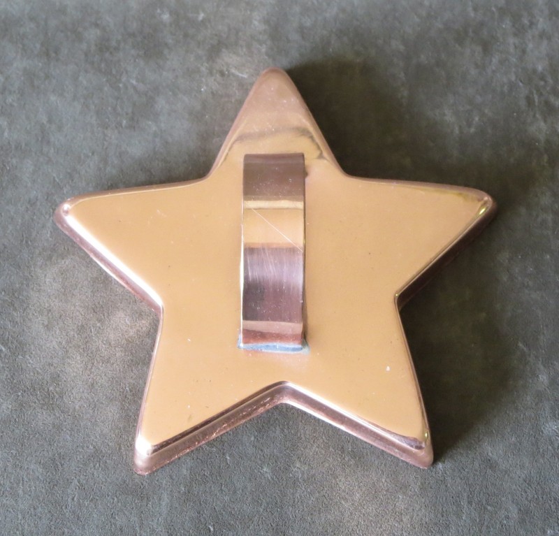 STAR COOKIE CUTTER Copper finish metal stainless steel Christmas baking