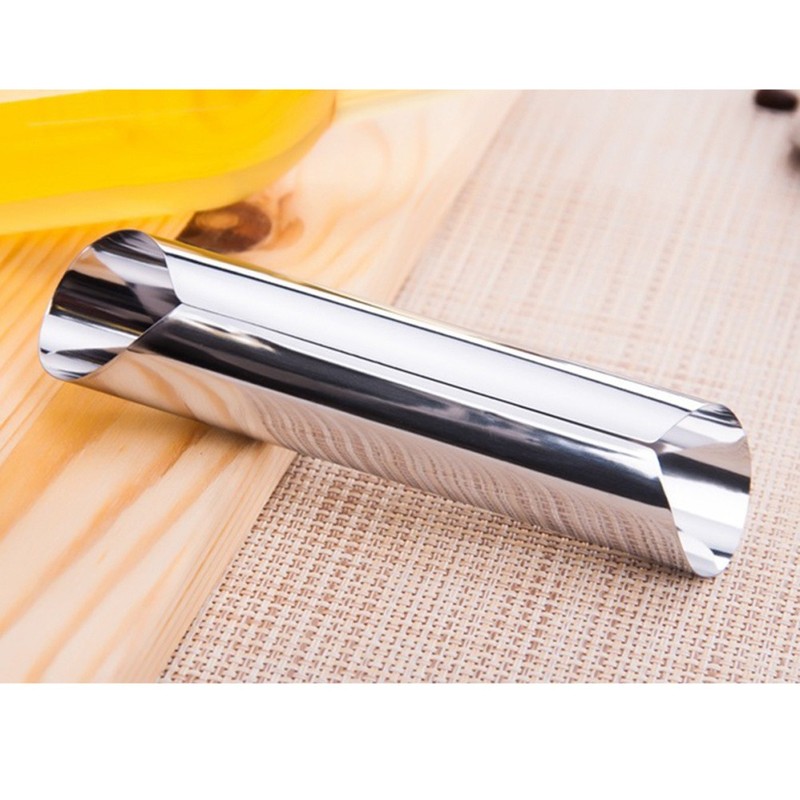 3PCS Stainless Steel Cylindrical Shaped Cannoli Forms Pastry Molds Mini Cannoli gallery