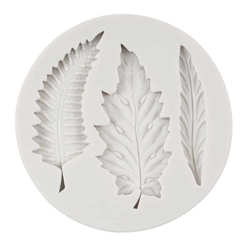 Leaf Silicone Mold Maple Leaf Fondant Mold Rose Leaf Molds Fern Leaves Candy Mol gallery