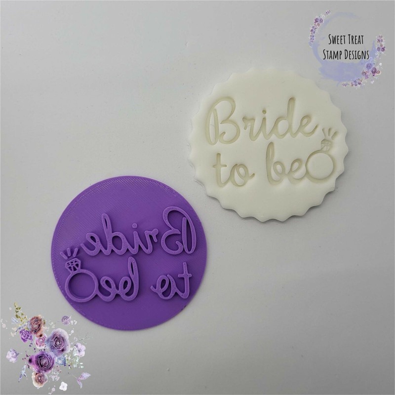 Hen Do Wedding Bridal Shower Cookie Embosser Stamp, Cupcake Fondant Stamp Icing