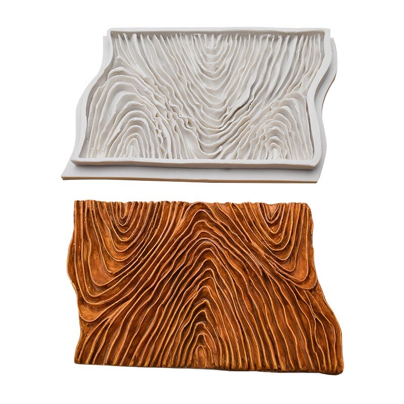 Silicone Tree Bark Texture Mould Fondant Sugarcraft Candle Soap Clay Resin gallery
