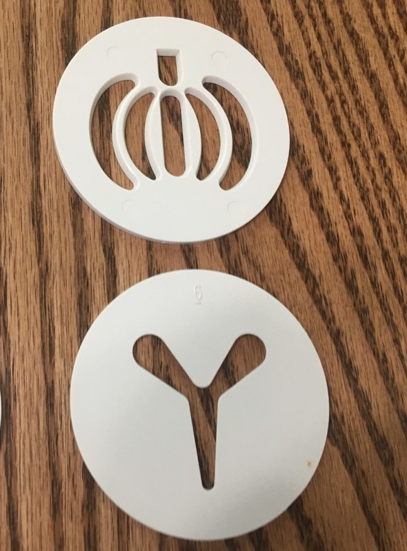 PAMPERED CHEF COOKIE PRESS # 1525 REPLACEMENT DISCS / SET OF 15 gallery