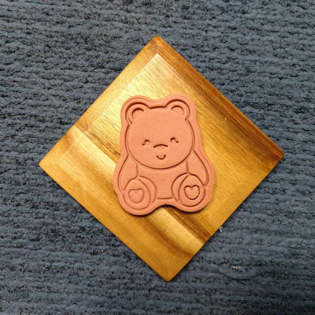 teddy bear Cookie Cutter / Cookie Stamp / Home baking gallery