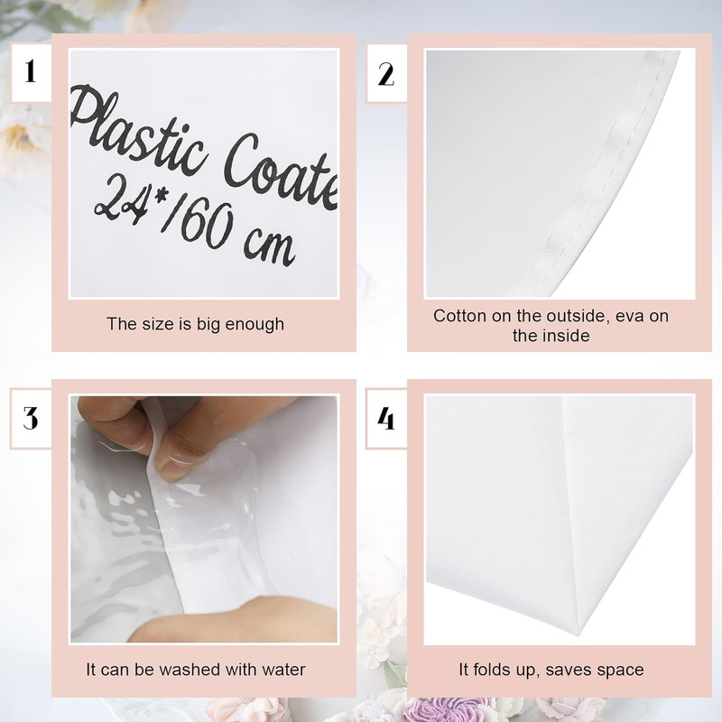 4 Pack 24 Inch Reusable Piping Pastry Bags Large Canvas Cake Decorating Bags wit gallery