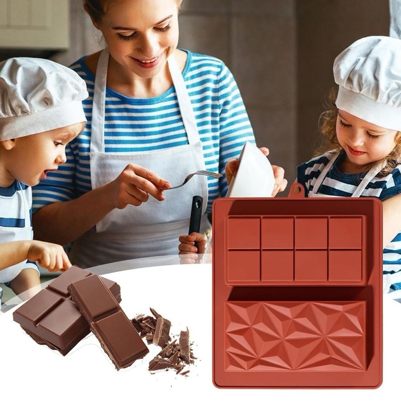 Chocolate Molds Silicone - Deep Silicone Snap Chocolate Bar Molds gallery