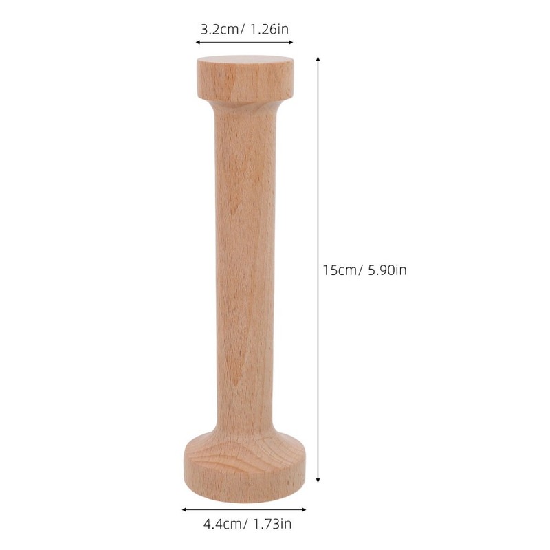 2 Pcs Wooden Tart Tamper Dual Sided Pastry Mold Pie Dough Press Baking Tool gallery