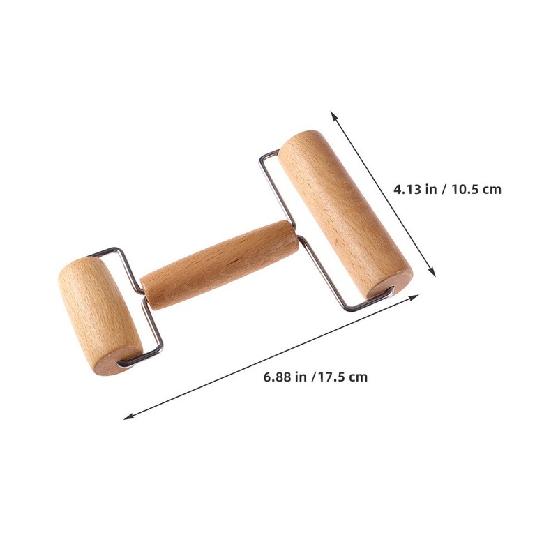 2 Pcs Small Wooden Rolling Pins Double Headed Stick Dough Roller for Baking gallery