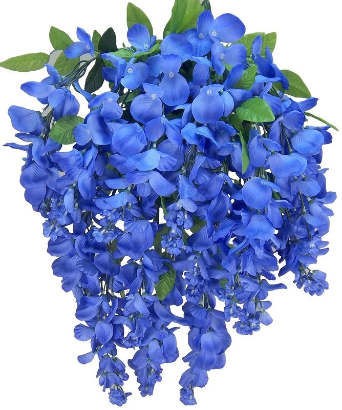 Admired By Nature 2Pcs Of 15 Stem Artificial Flowers Wisteria Hanging Plants gallery