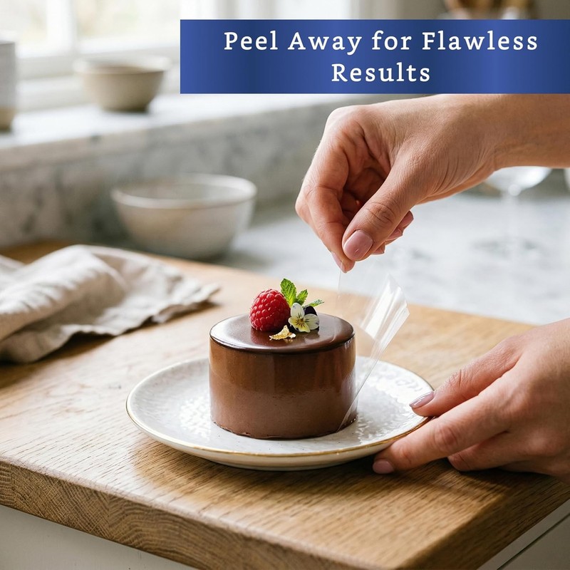 Cake Collar 2 x 600 in (50ft) - Acetate Roll - Acetate Sheets for Baking - Cake gallery