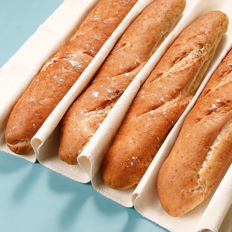 Thicked Bakers Couche Cotton Baguette Fermented Proofing Cloth for Dough Baking gallery