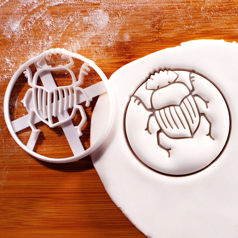 Dung Beetle Cookie Cutter – insect bug nature Ancient Egypt scarab wildlife bake