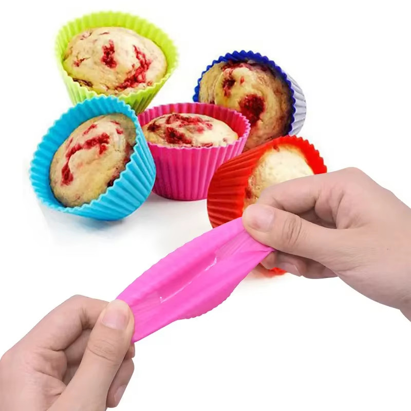 Silicone Cake Mold round Muffin Cupcake Baking Molds Reusable DIY Cake Decoratin gallery