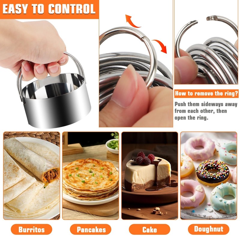 Biscuit Cutter Set,10PCS Stainless Steel Pastry Blender Set with Pastry Cutte... gallery