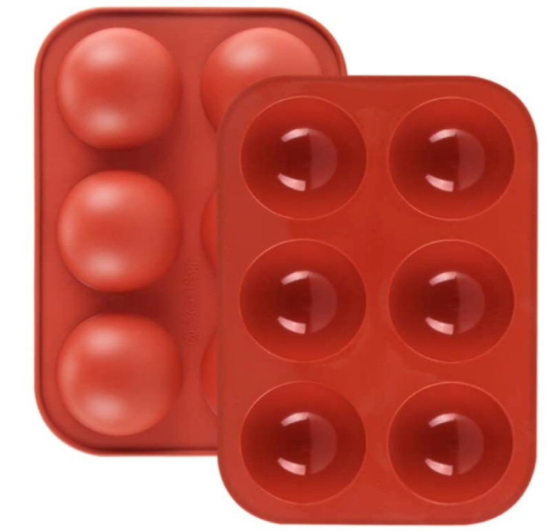 3 – PACK 6 Cup Silicone Baking Mold Hot Chocolate Bomb Cake Mould Jelly Mousse