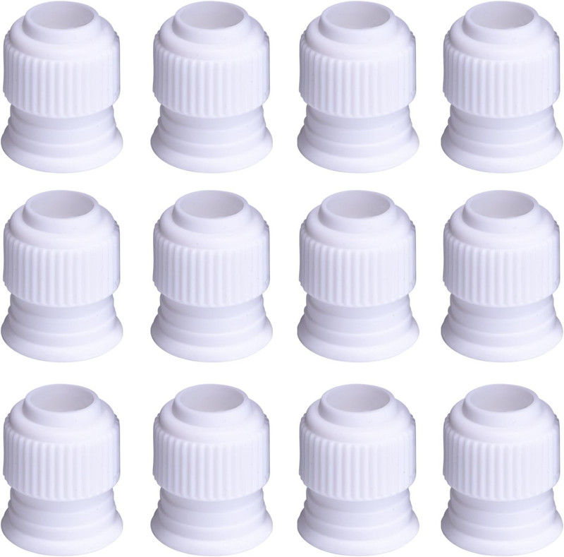 12 Pcs Piping Bag Couplers for Cake Decorating Icing Tips | 12 Pcs Piping Bag Co