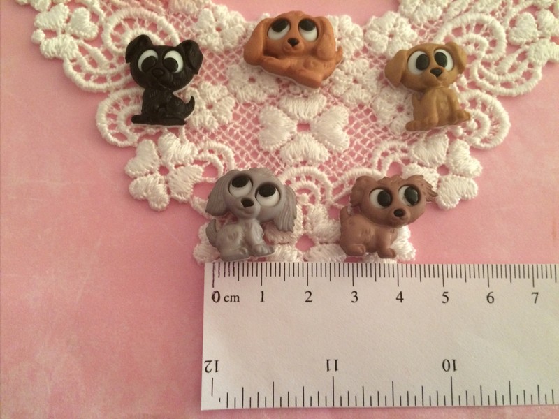 Cute puppies dogs silicone mold fondant cake decorating cupcakes food soap FDA gallery