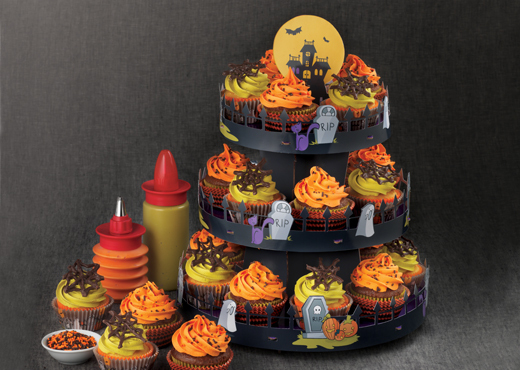Halloween Cupcake Liners & Picks , Good Cook Sweet Creations, Graveyard Scene gallery