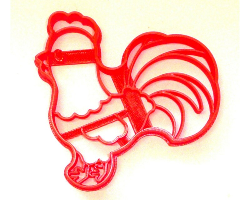 ROOSTER MALE CHICKEN BIRD FARM ANIMAL SPECIAL OCCASION COOKIE CUTTER USA PR3470