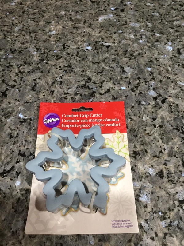 Cookie Cutter Wilton Christmas Snowflake Comfort Grip Metal Cookie Fondant Mold