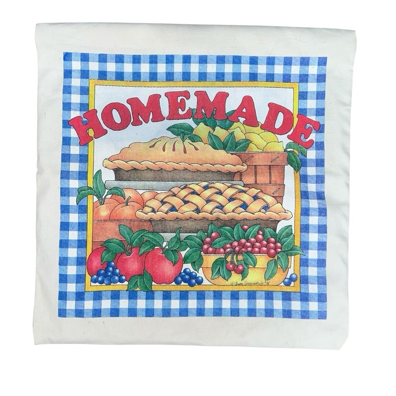 Bag It The Pie bag air tight closure plastic lined for freshness Made USA 1996