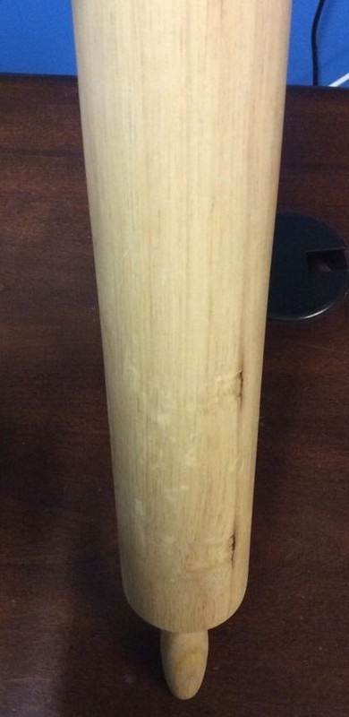 18" Modern Wood Rolling Pin Baking Pastry Dough Utensil PreownedKitchen.com gallery