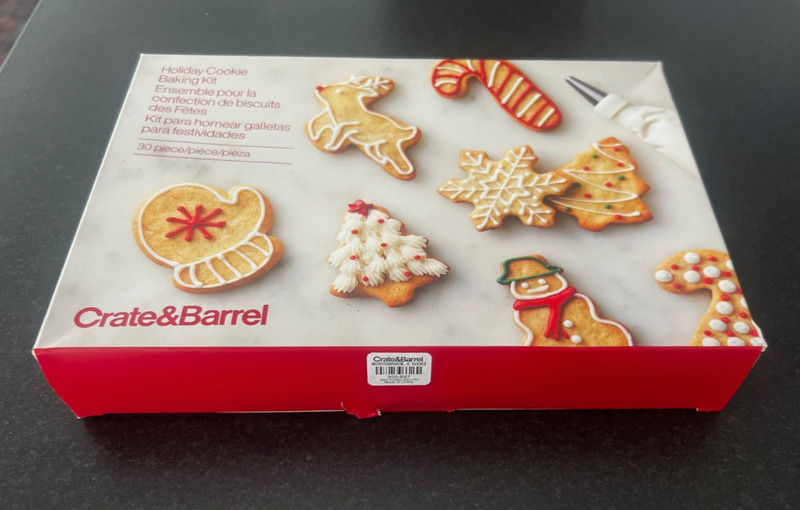 Crate & Barrel Holiday Cookie Decorating Kit