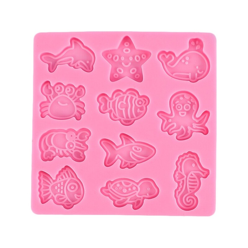Seahorse Fish Sea for Turtle Shaped Candy Moulds Baking Fondant Chocolate M