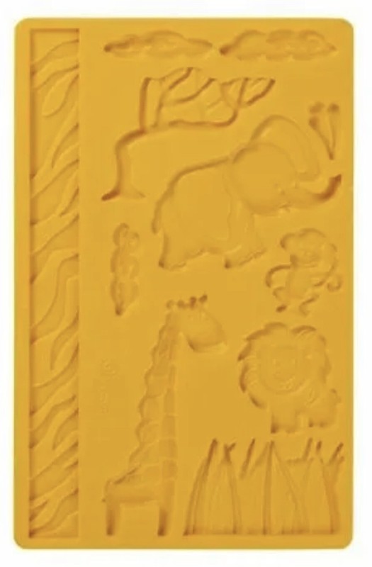 Wilton Fondant & Gum Paste Silicone Mold 5" X 7.75" Jungle Animals gallery