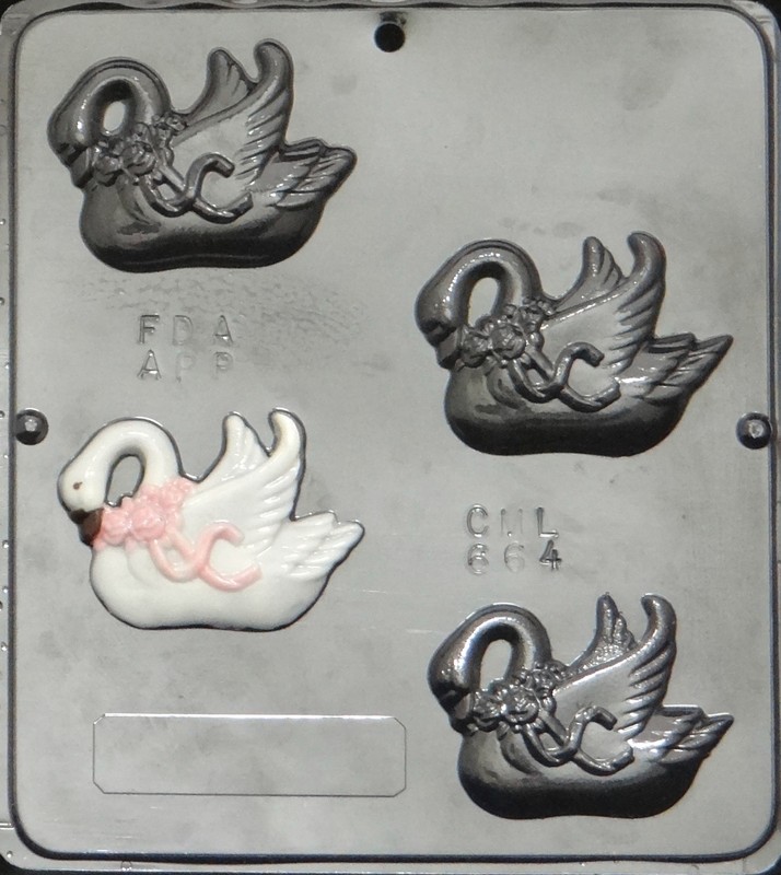 Swan Chocolate Candy Mold Wedding 664 NEW