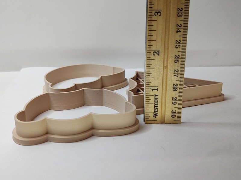 Ice Cream Cone Dough Cookie Cutter Stamp Outline NEW 3 Piece for Play Doh Clay gallery