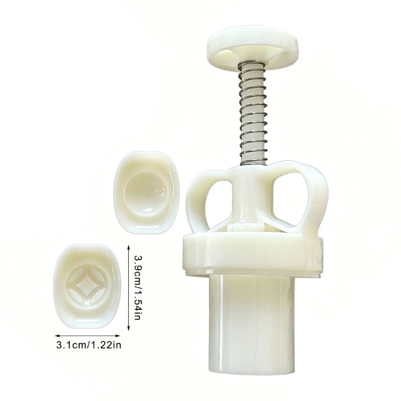 Double Pattern Coin And Ingot Shape Moon Cake Molds ABS Pastry Maker Baking Tool gallery