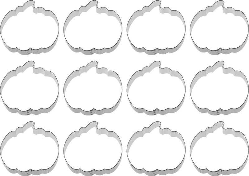 1 Dozen 12 Pumpkin 4” Cookie Cutter Metal Fall Halloween